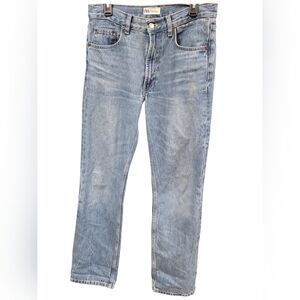 ZARA High-Waisted Straight Leg Jeans - Light Wash - Size 8 (40)
